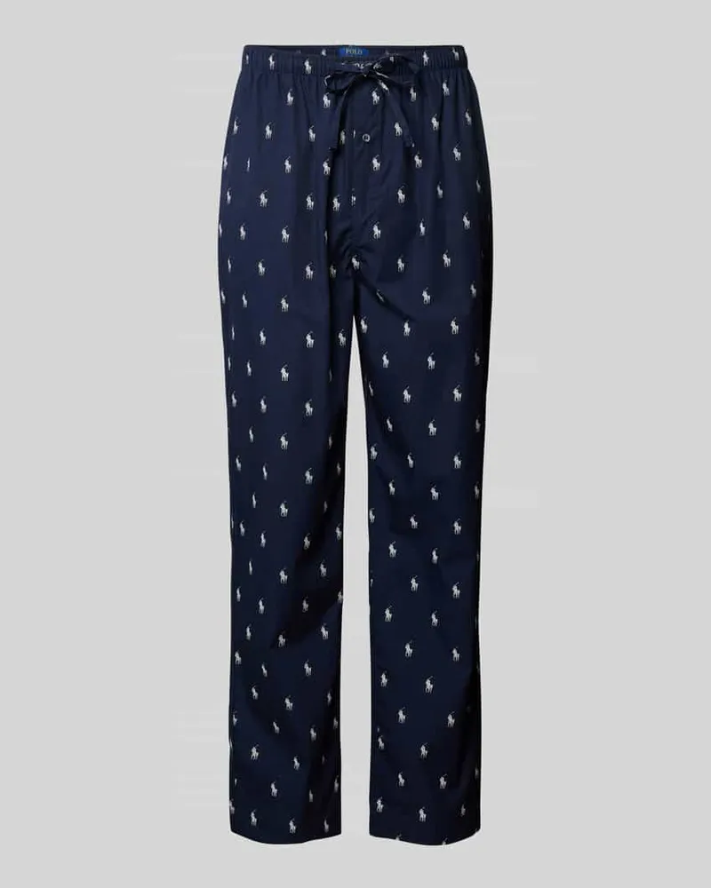 Ralph Lauren Pyjama-Hose mit elastischem Bund Marine