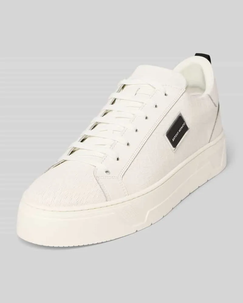 Antony Morato Sneaker aus Leder mit Label-Patch Modell 'METAL BOLD ANIMAL 