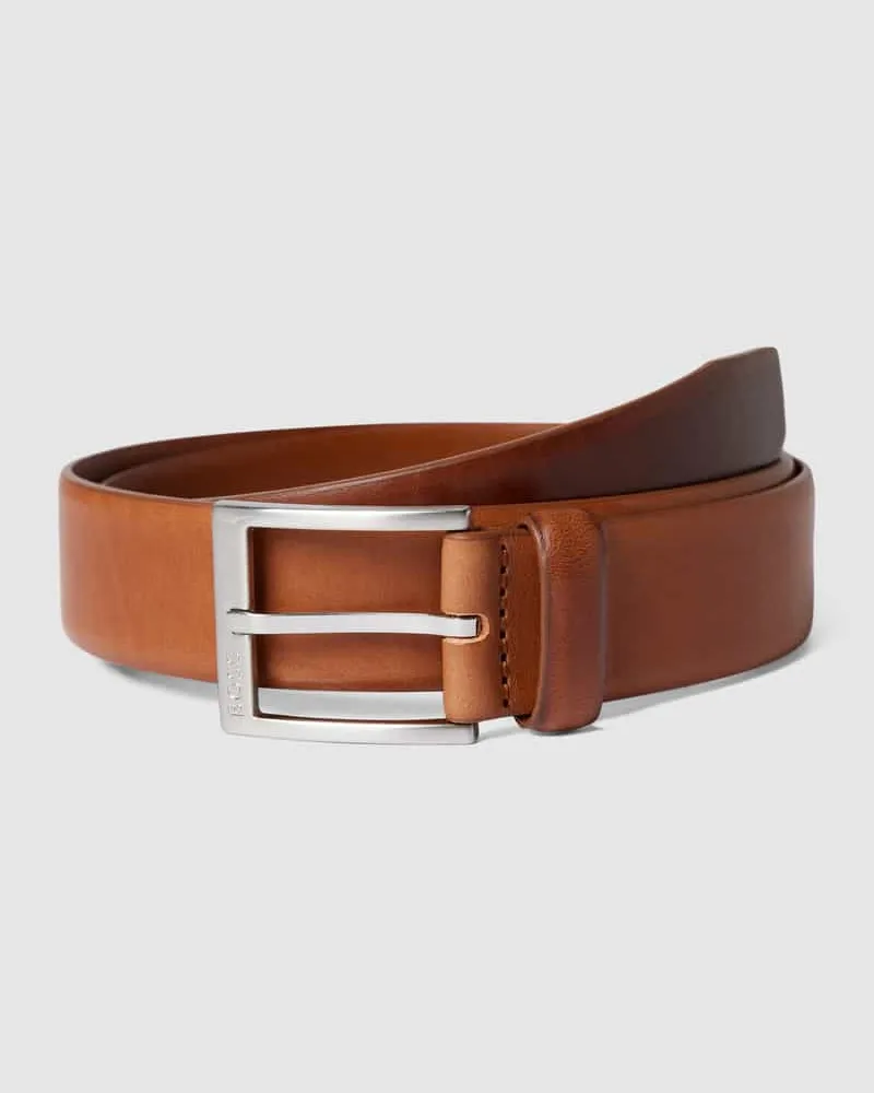 HUGO BOSS Gürtel mit Label-Prägung 