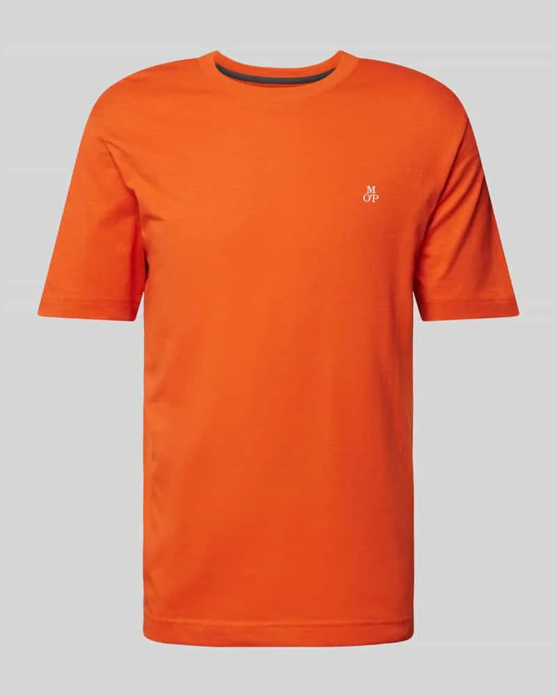 Marc O'Polo Regular Fit T-Shirt aus reiner Baumwolle mit Logo-Print 