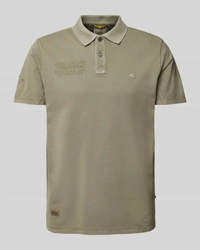 Camel Active Poloshirt mit Label-Stitching 