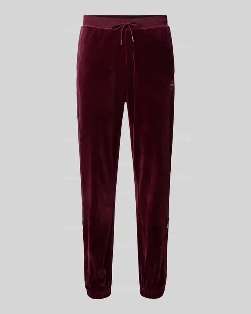 Sergio Tacchini Sweatpants mit elastischem Bund Violett