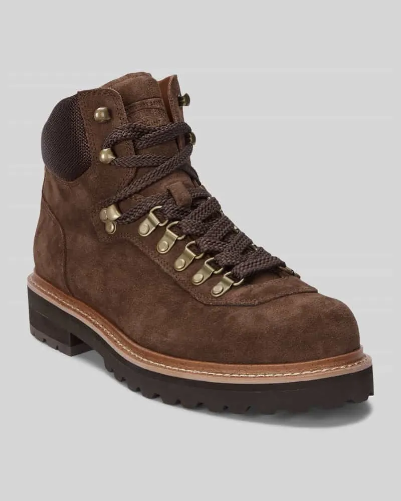 Ralph Lauren Boots mit Profilsohle Dunkelbraun