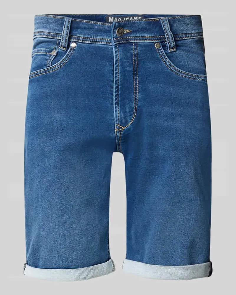 MAC Jeans Bermudas in Denim-Optik Blau