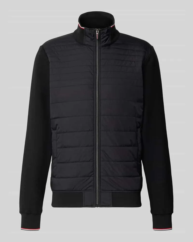 Christian Berg Steppjacke aus Baumwoll-Mix Black