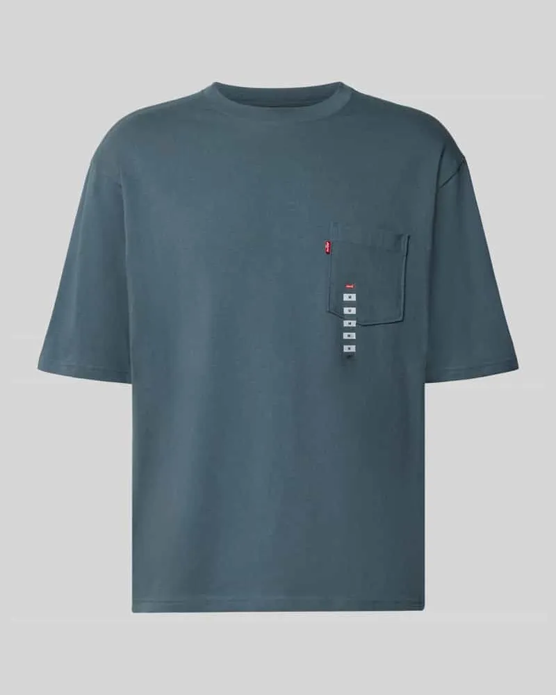 Levi's Regular Fit T-Shirt aus reiner Baumwolle Bleu