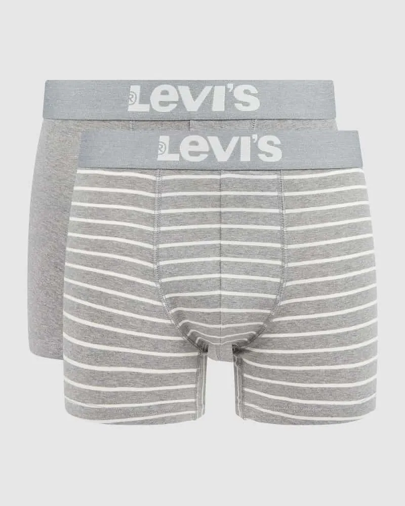 Levi's Trunks mit Stretch-Anteil im 2er-Pack Mittelgrau