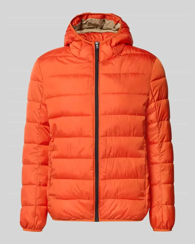 McNeal Steppjacke mit Kapuze und Reißverschluss Orange