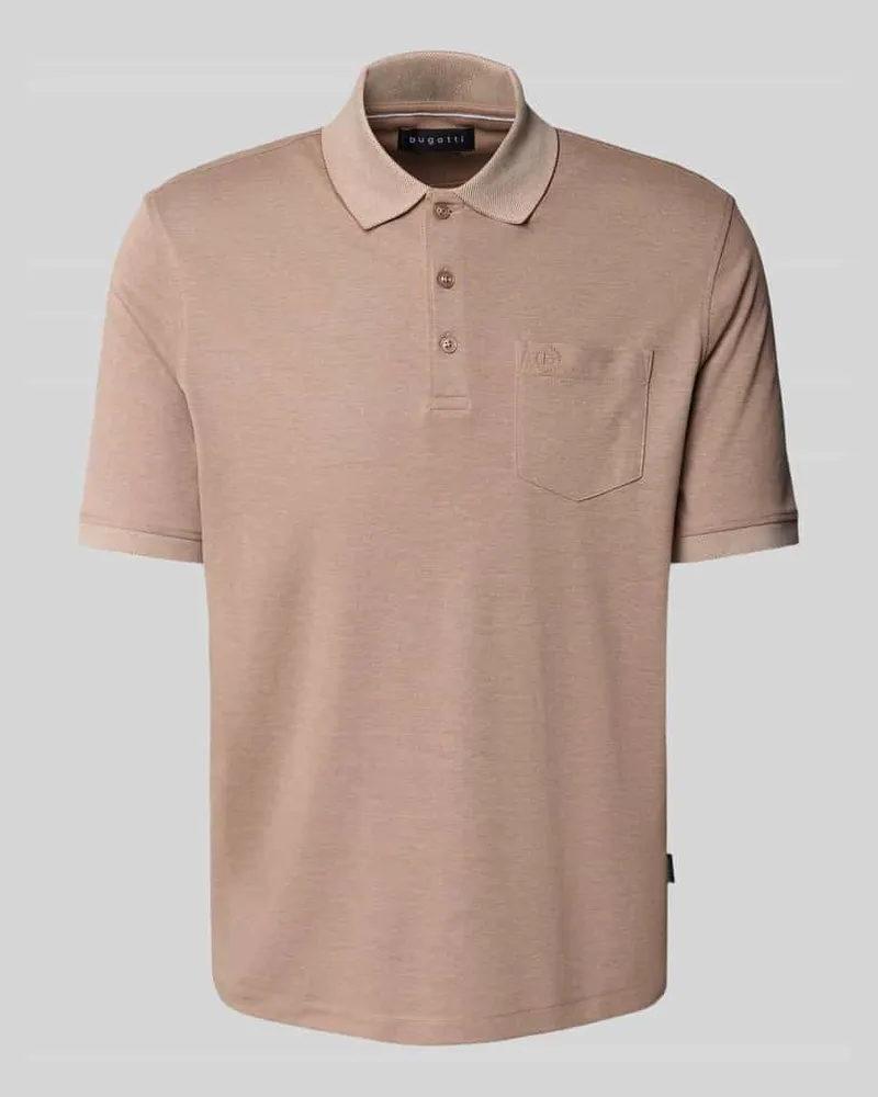 Bugatti Poloshirt mit Brusttasche 
