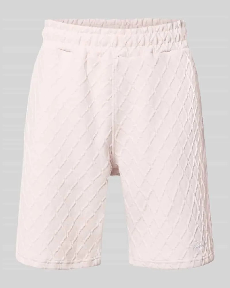 PEGADOR Relaxed Fit Sweatshorts mit Strukturmuster Modell 'Jovren Flieder