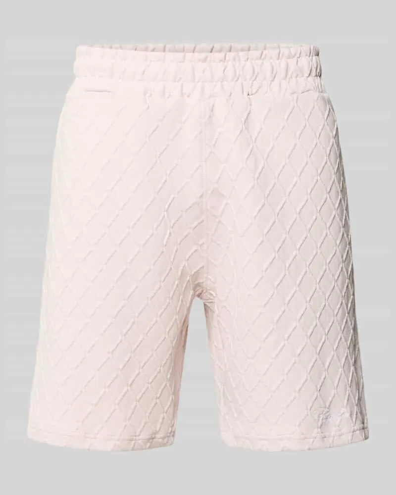 PEGADOR Relaxed Fit Sweatshorts mit Strukturmuster Modell 'Jovren Flieder
