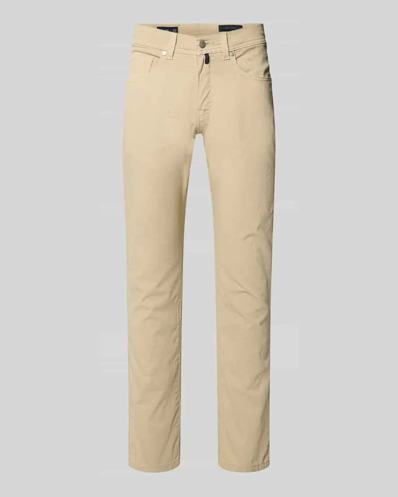 Pierre Cardin Regular Fit Hose mit Eingrifftaschen Modell 'Lyon Beige