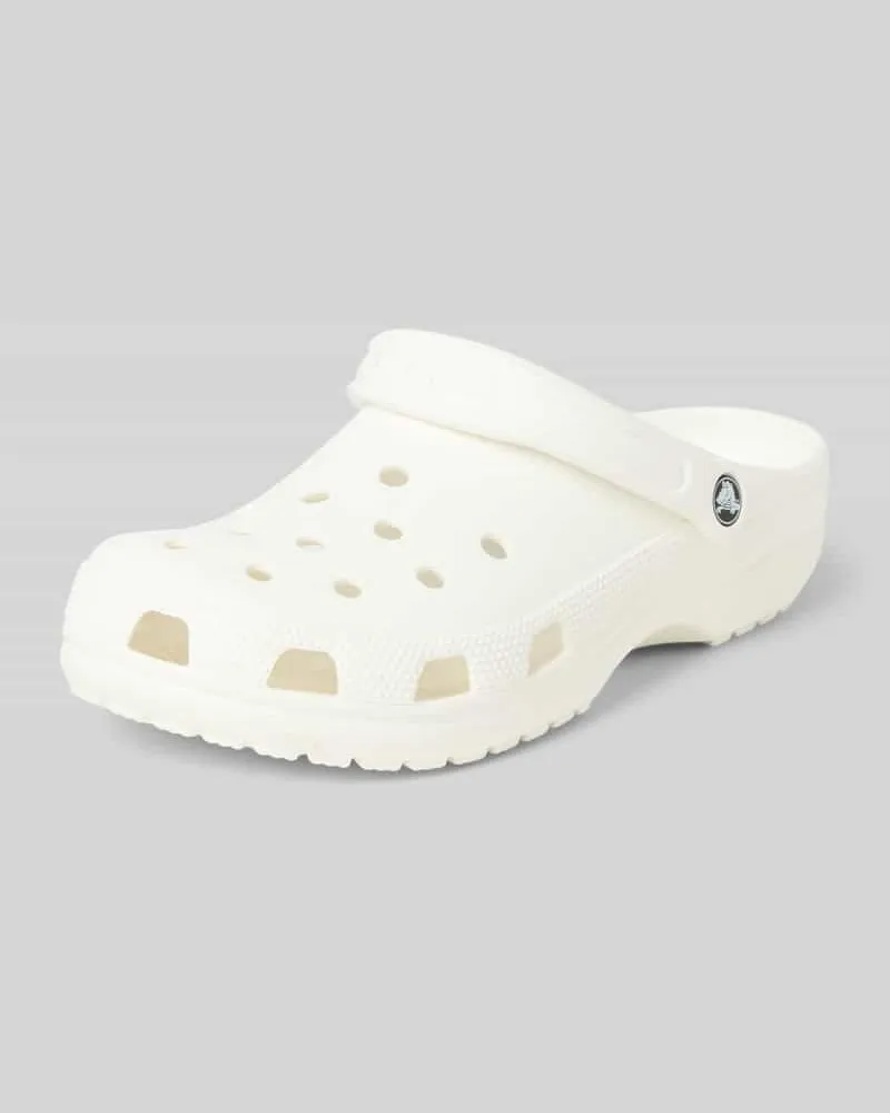 Crocs Hausschuhe mit Label-Detail Weiss