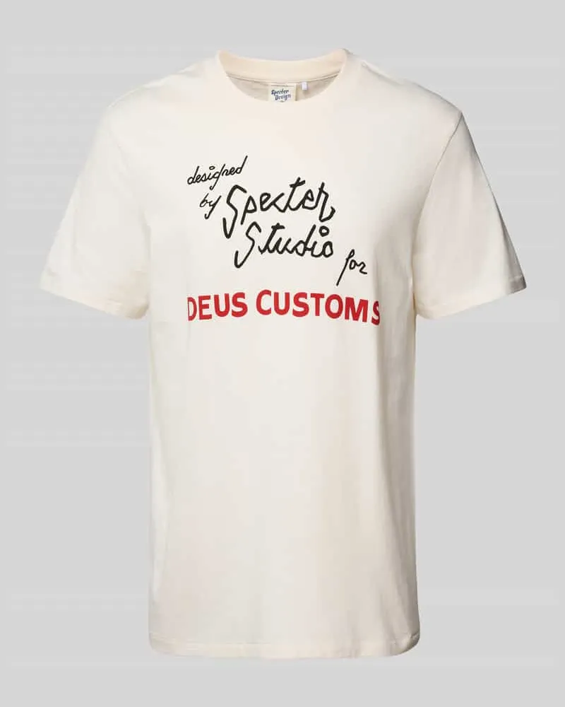 Deus Ex Machina T-Shirt mit Rundhalsausschnitt Offwhite