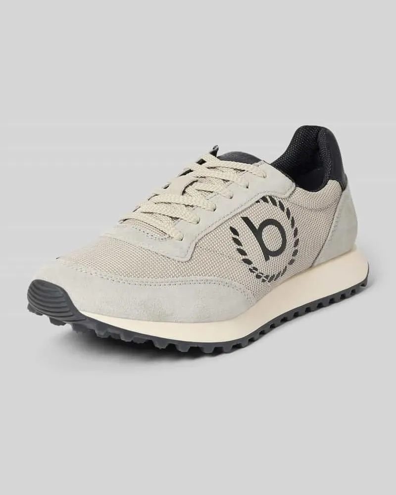 Bugatti Sneaker mit Label-Details Modell 'Bierman Hellgrau