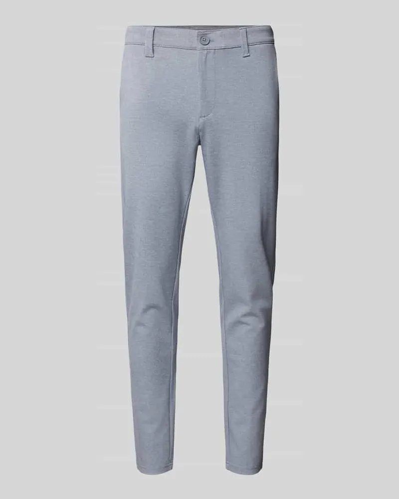 Only & Sons Slim Fit Stoffhose mit Gürtelschlaufen Modell 'MARK 