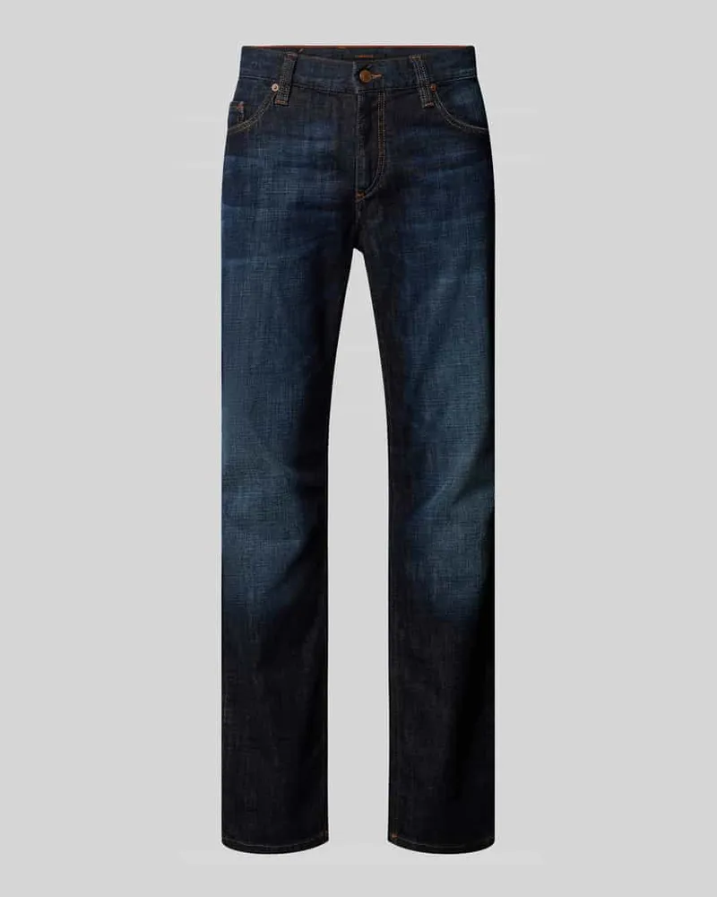 Alberto Regular Fit Jeans im 5-Pocket-Design Modell "Pipe Jeansblau