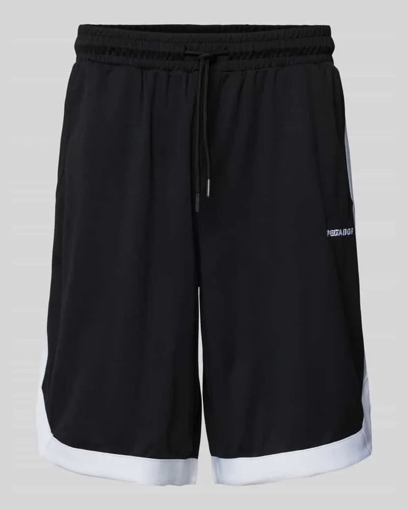 PEGADOR Sweatshorts mit elastischem Bund Black