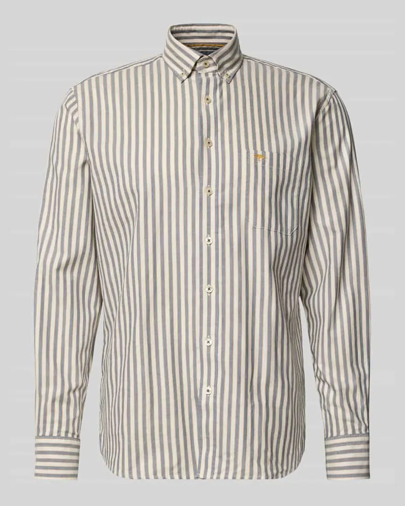 Fynch-Hatton Regular Fit Freizeithemd mit Button-Down-Kragen Gelb