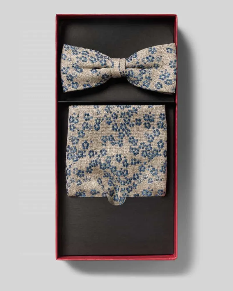 CG Fliege im Set mit Einstecktuch Modell 'Pixton Beige