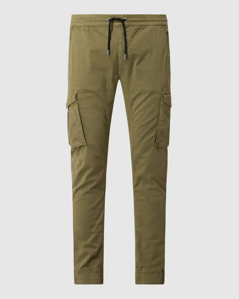 Alpha Industries Tapered Fit Cargohose mit elastischen Abschlüssen 