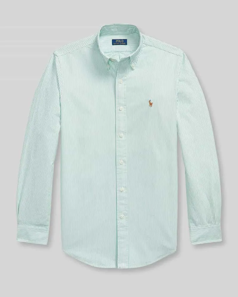 Ralph Lauren Custom Fit Freizeithemd aus reiner Baumwolle Gruen
