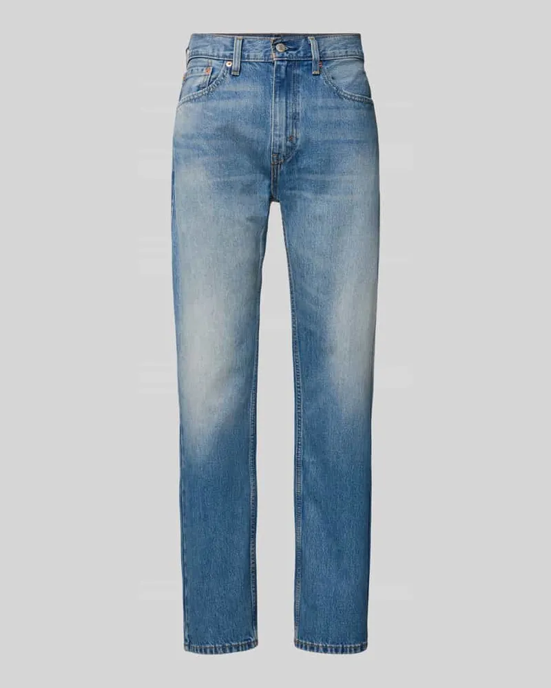 Levi's Regular Fit Straight Jeans aus reiner Baumwolle Modell '505® REGULAR Hellblau