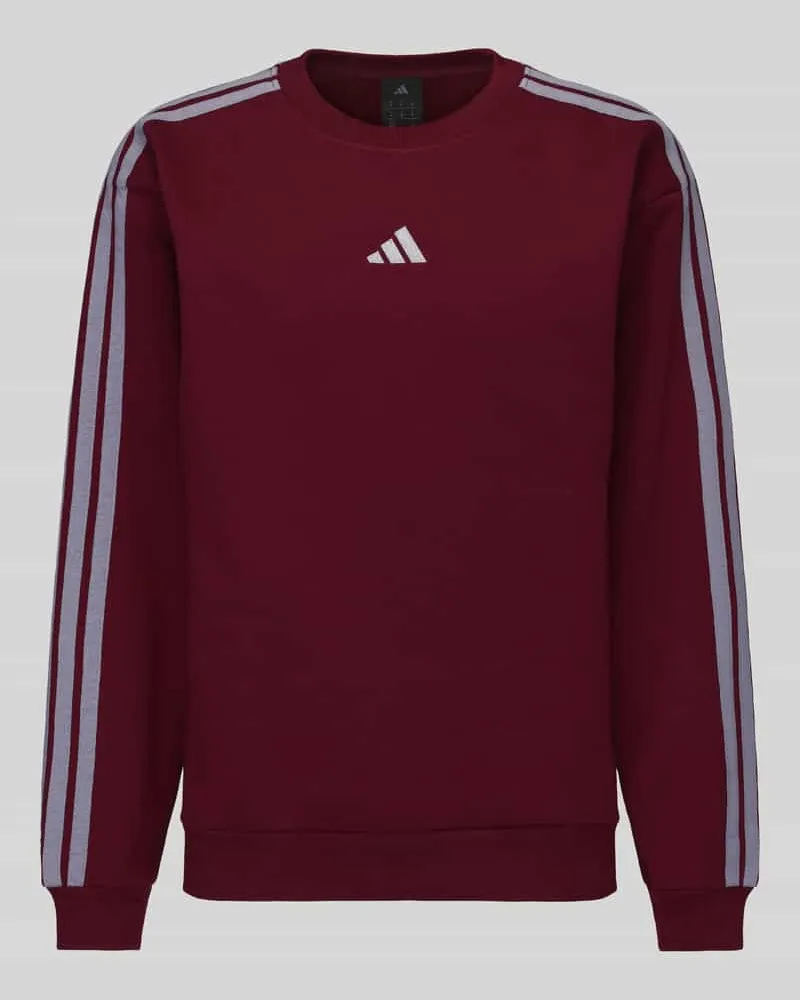 adidas Regular Fit Sweatshirt aus Baumwoll-Mix Dunkelrot