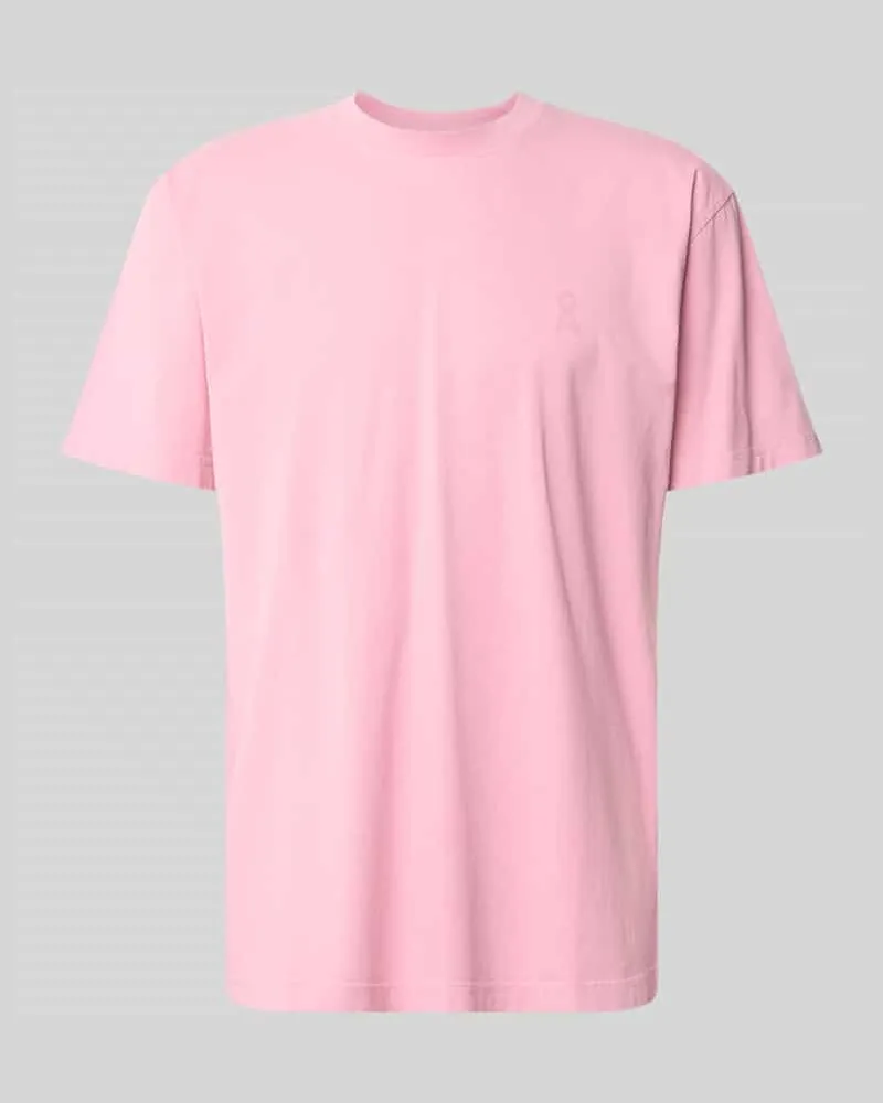 Armedangels Relaxed Fit T-Shirt aus reiner Bio-Baumwolle Modell 'ICONIC MAARKOS GD Altrosa