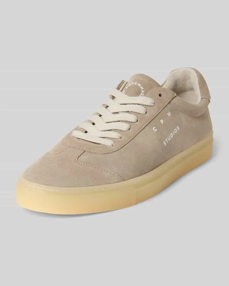 Copenhagen Ledersneaker mit Label-Print Modell 'Retro 
