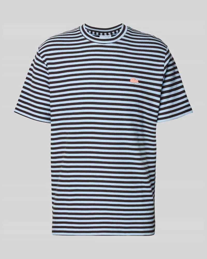 Lacoste Regular Fit T-Shirt aus Baumwoll-Mix Marine