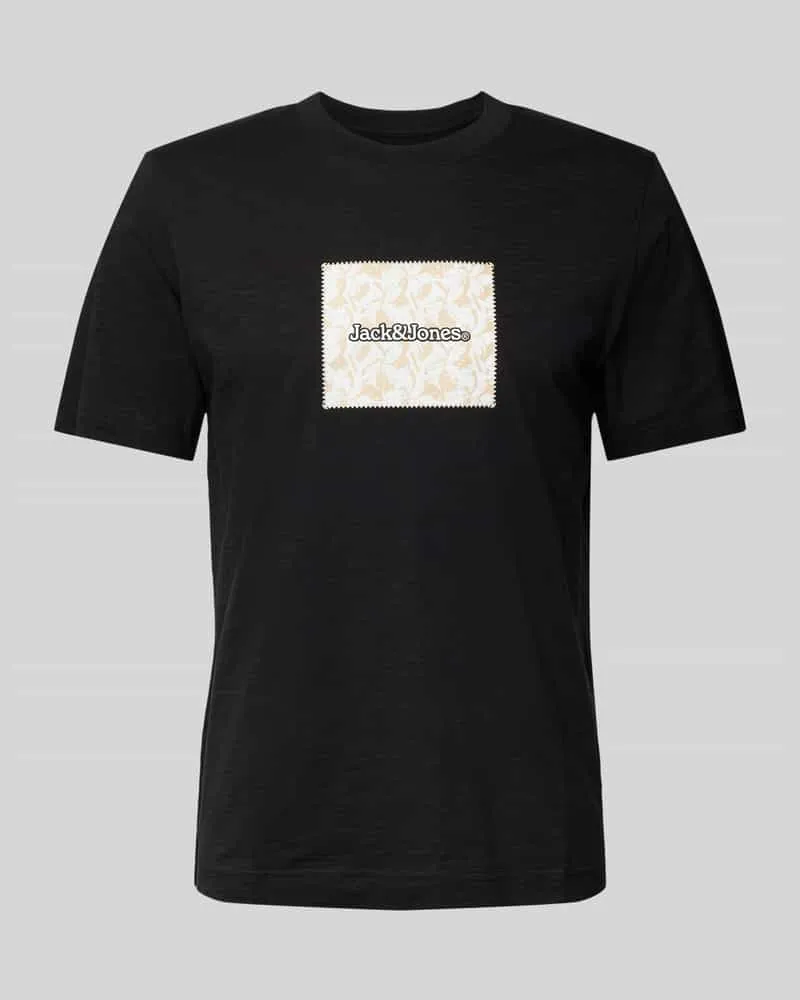 Jack & Jones T-Shirt mit Label-Print Modell 'SPLIT 