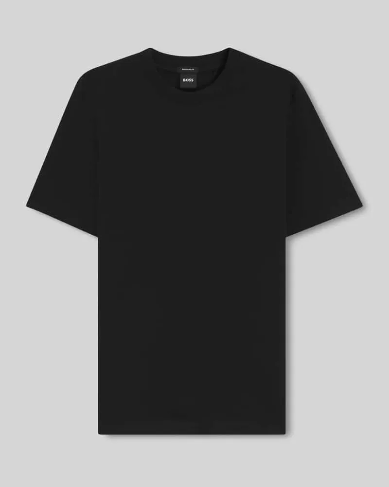 HUGO BOSS Regular Fit T-Shirt aus reiner Baumwolle Modell 'Thompson 01 Black