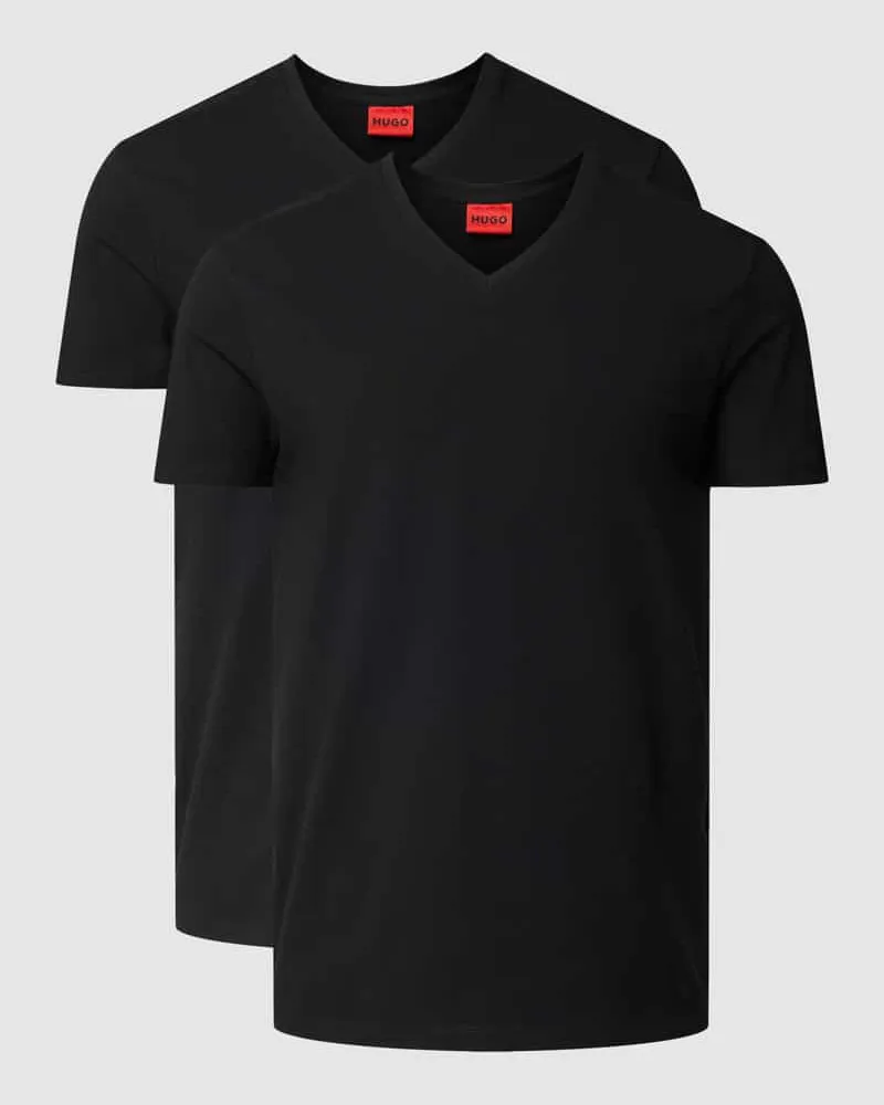 HUGO BOSS T-Shirt mit Logo-Print im 2er-Pack 
