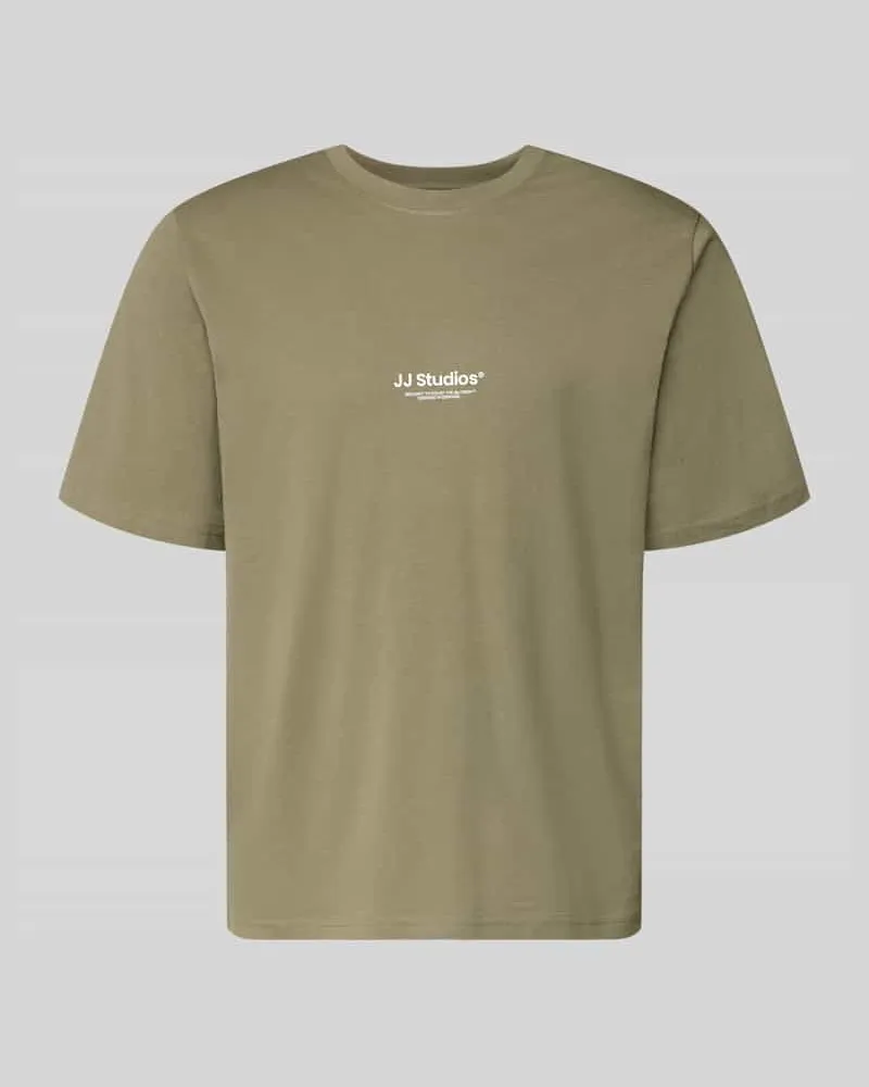 Jack & Jones T-Shirt mit Logo und Rundhalsausschnitt Oliv