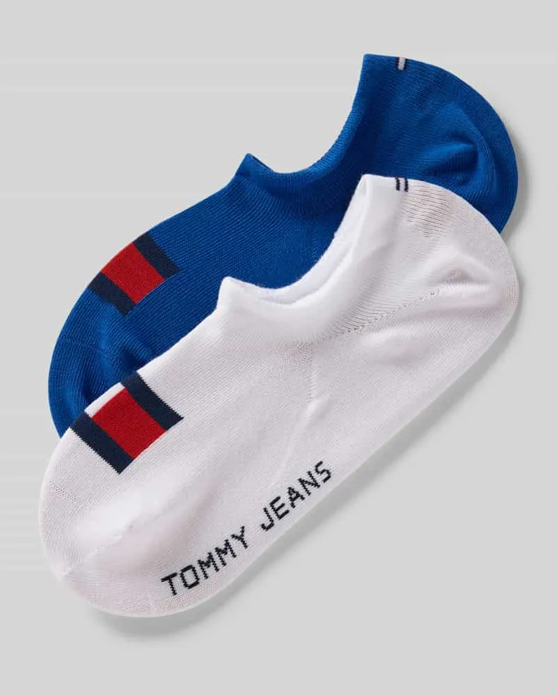 Tommy Hilfiger Füsslinge aus Baumwoll-Mix im 2er-Pack Blau