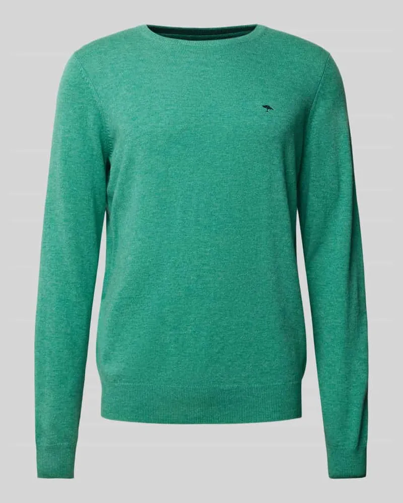 Fynch-Hatton Regular Fit Strickpullover aus Woll-Kaschmir-Mix Hellgruen