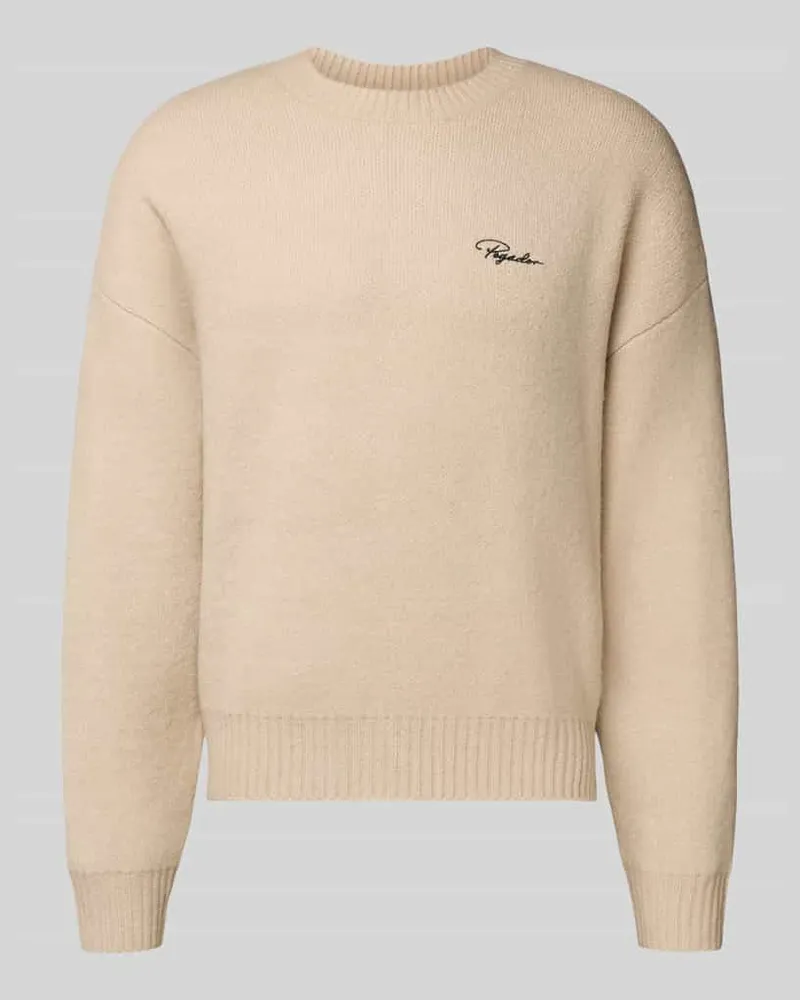PEGADOR Strickpullover mit gerippten Abschlüssen Modell 'Signar Ecru