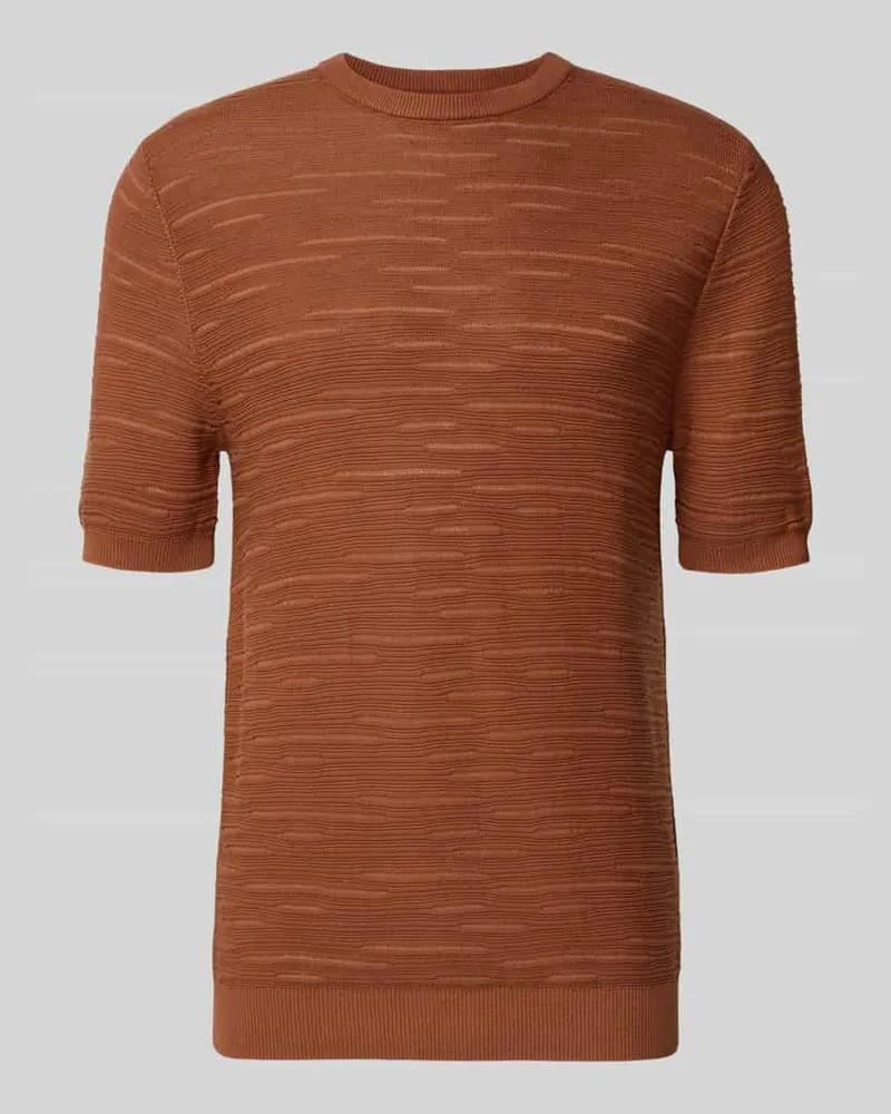 Antony Morato Strickshirt aus Baumwolle Rostrot