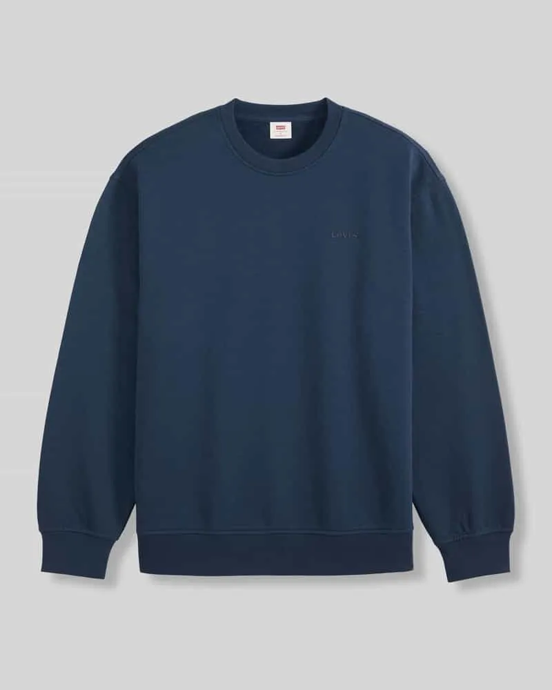 Levi's Relaxed Fit Sweatshirt aus Baumwoll-Mix Modell 'NAVAL Marine