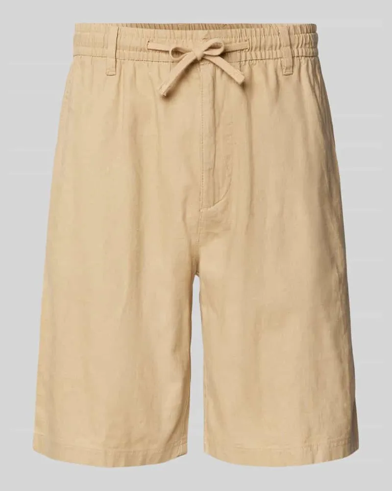 S.Oliver Relaxed Fit Bermudas aus Leinen-Baumwoll-Mix 