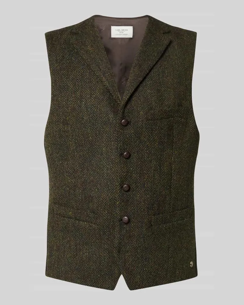 Carl Gross Weste mit Brustleistentasche Modell 'Warner Gruen