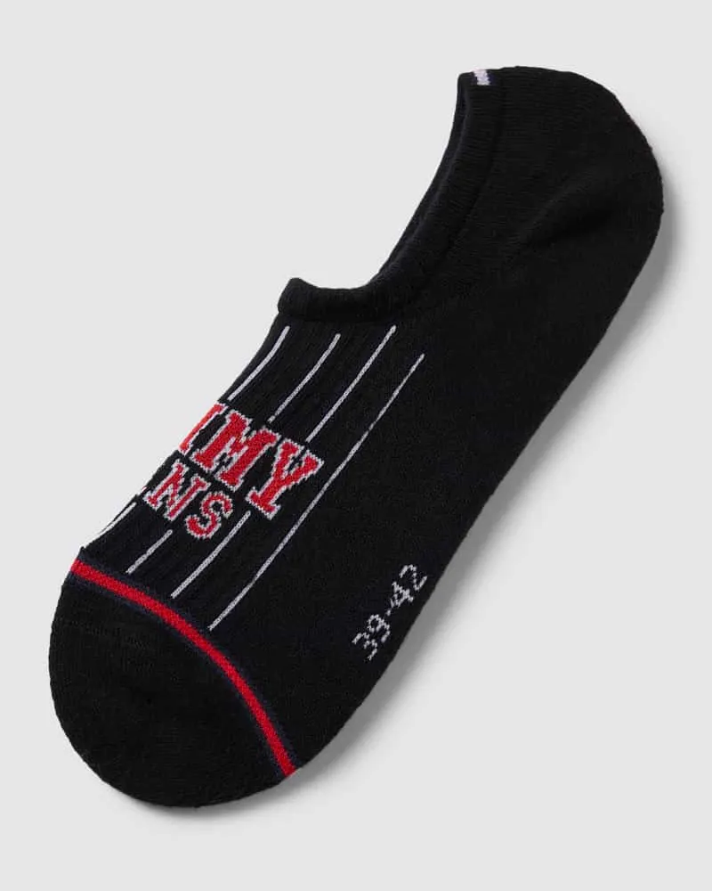 Tommy Hilfiger Füßlinge mit Label-Detail Modell 'FOOTIE Black