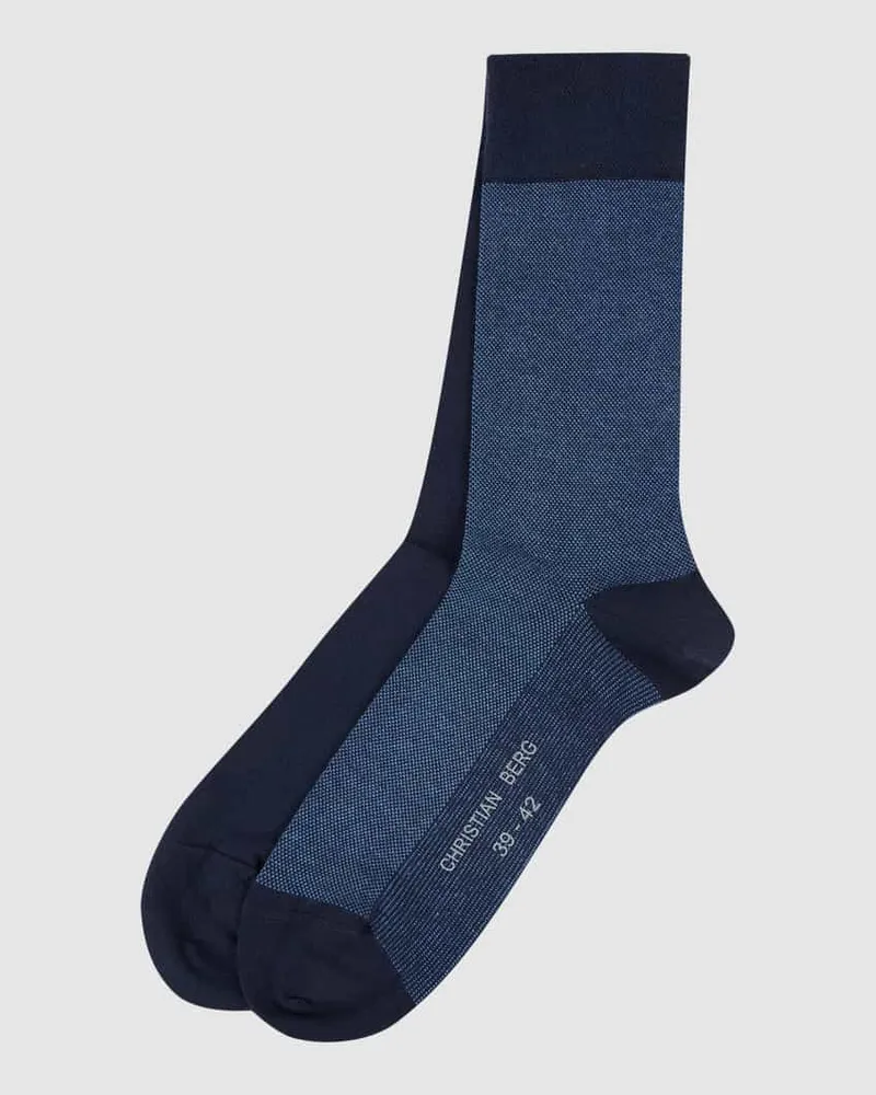 Christian Berg Socken mit Label-Detail im 2er-Pack 