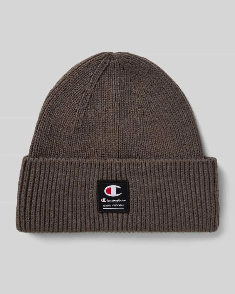 Champion Mütze in Strick-Optik Modell 'Rib Anthrazit