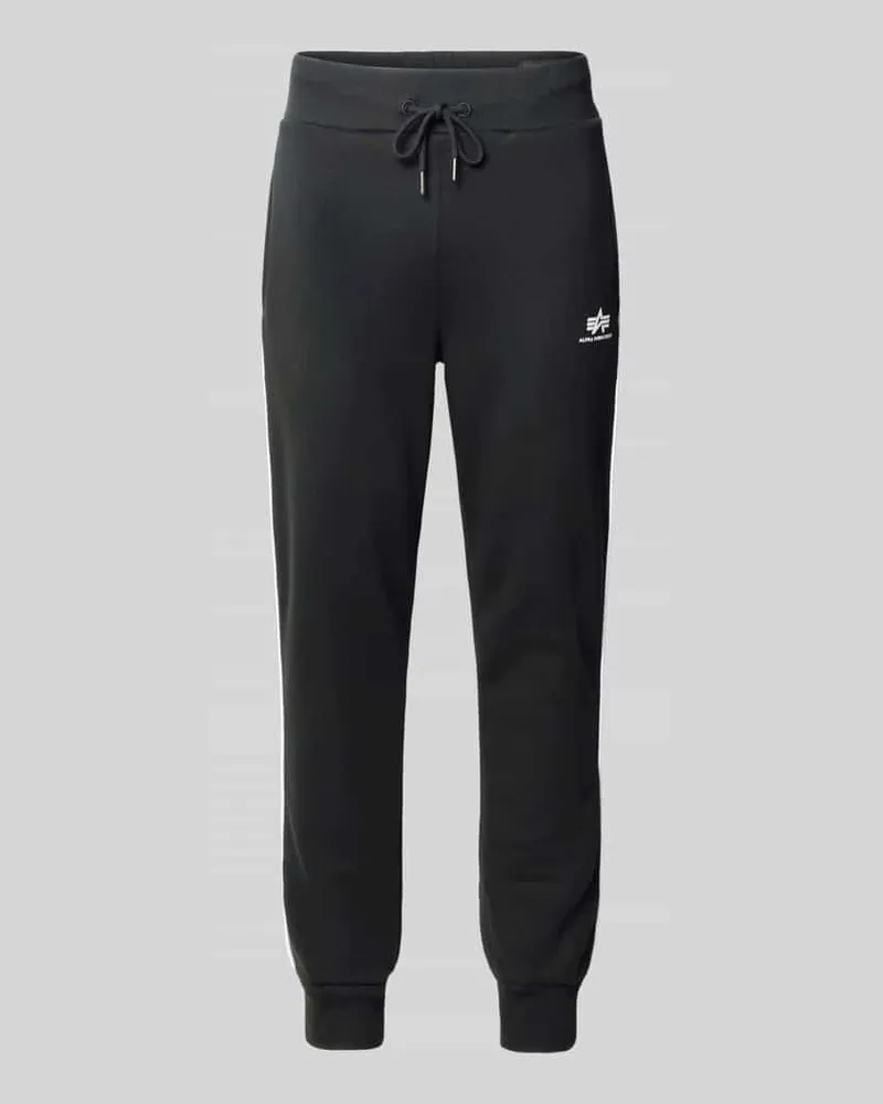 Alpha Industries Sweatpants mit Logo und elastischem Bund 