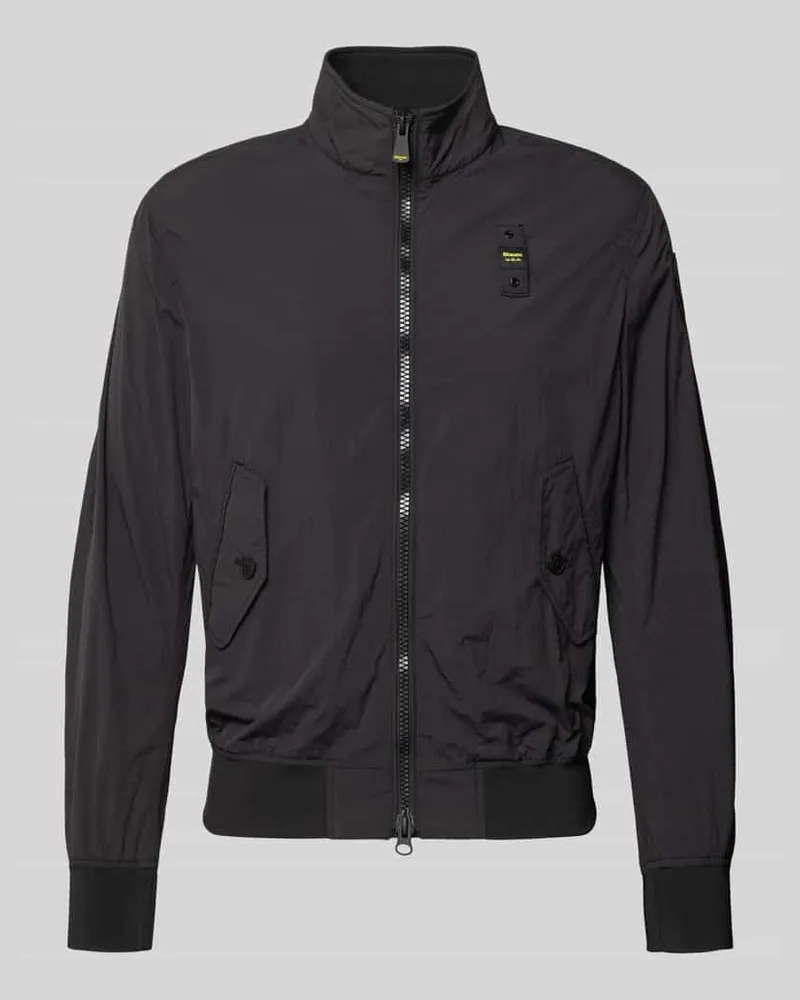 Blauer Jacke mit Pattentaschen Modell 'Alwin Black