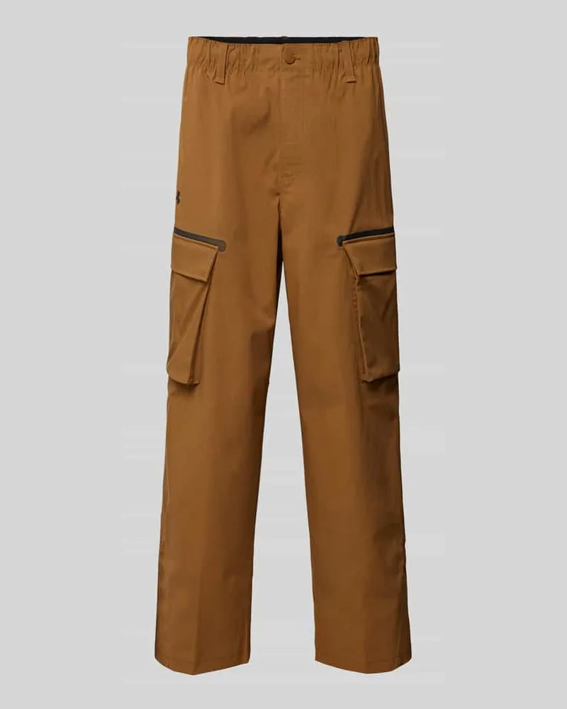Under Armour Straight Leg Cargohose mit elastischem Bund Modell 'Unstoppable Cognac