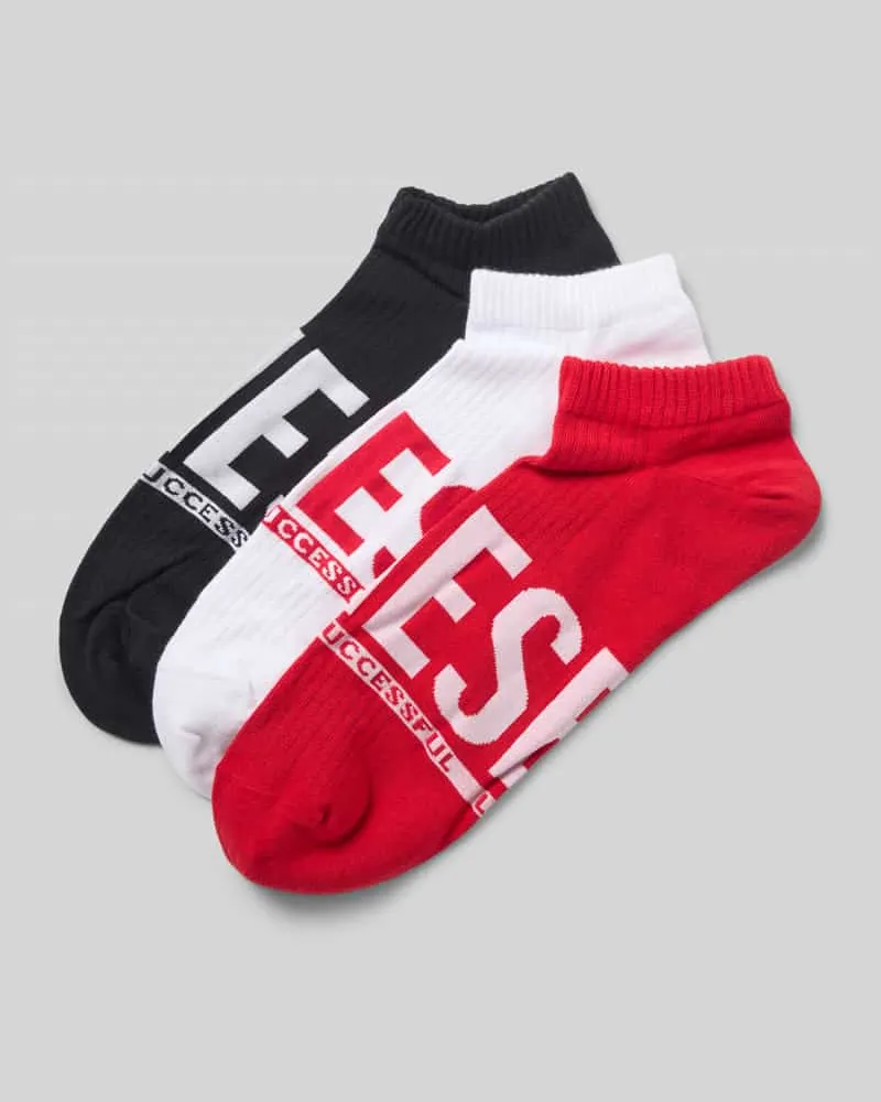 Diesel Sneakersocken mit Label-Detail im 3er-Pack 