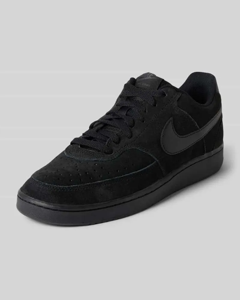 Nike Sneaker aus echtem Leder Modell 'COURT VISION LO SD PRM Black